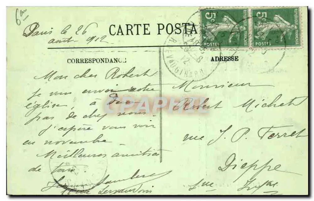Paris — St-Sulpice e a Place — LL. — n° 742 - Verso