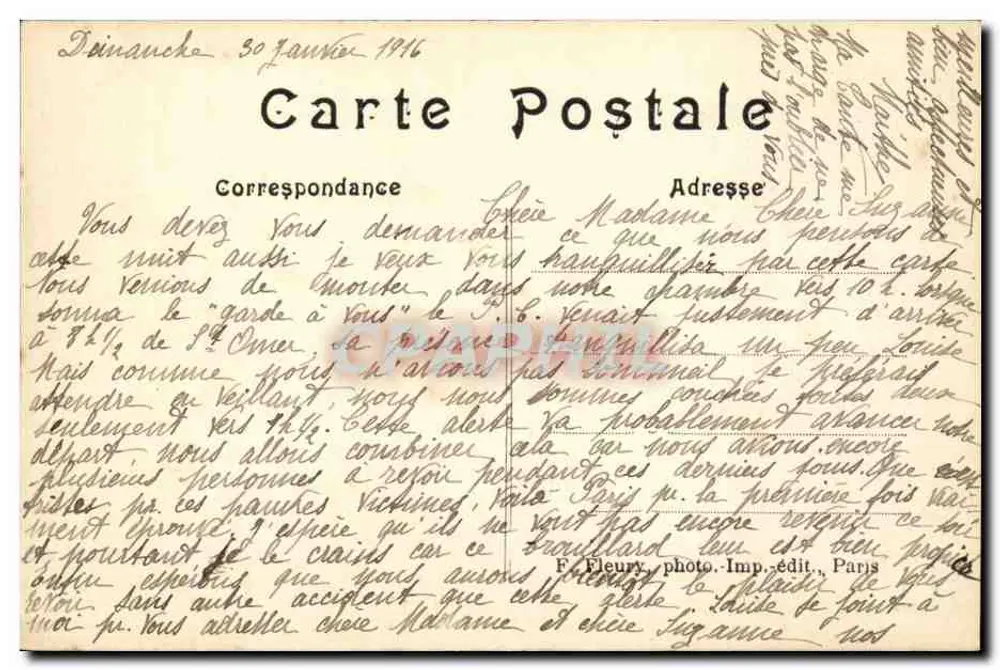 A Cripta — Cripta e Mausoléu de Ozanam — F. F. PARIS - Verso