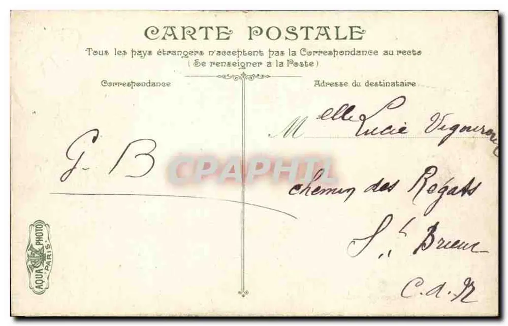 Buttes-Chaumont — O Lago — L.V.&C. editor, n°231 - Verso