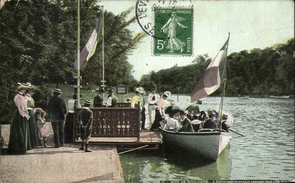 Bois de Boulogne — Die Anlegestelle für den Übergang zur Nordinsel — Verlag V.C. Paris - Vorderseite