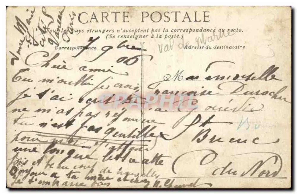 Bois de Vincennes — Die Mietkajaks — Verleger L.V.A.C. Nr. 711 - Rückseite