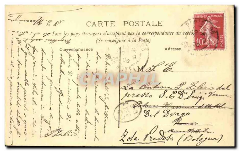 PARIS — Place de l'Opéra — L. D., Paris - Rückseite