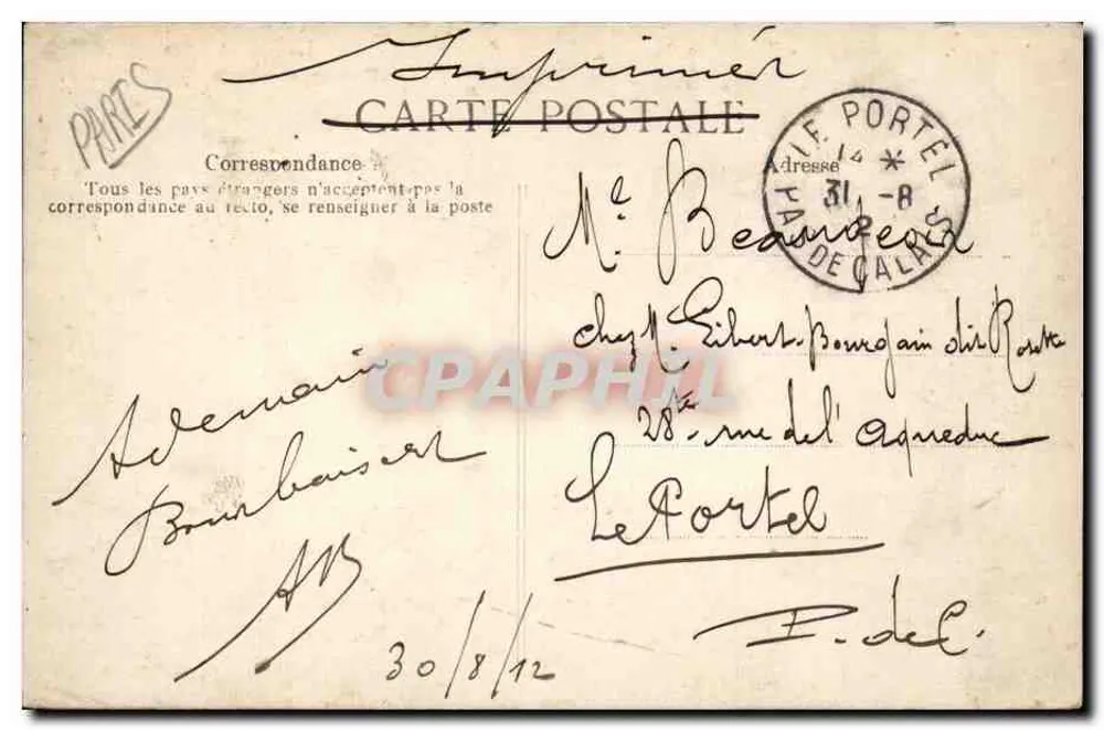 PARIS – Panorama tirado do Ópera — 4024 — Editor: POSTER DU NORD - Verso