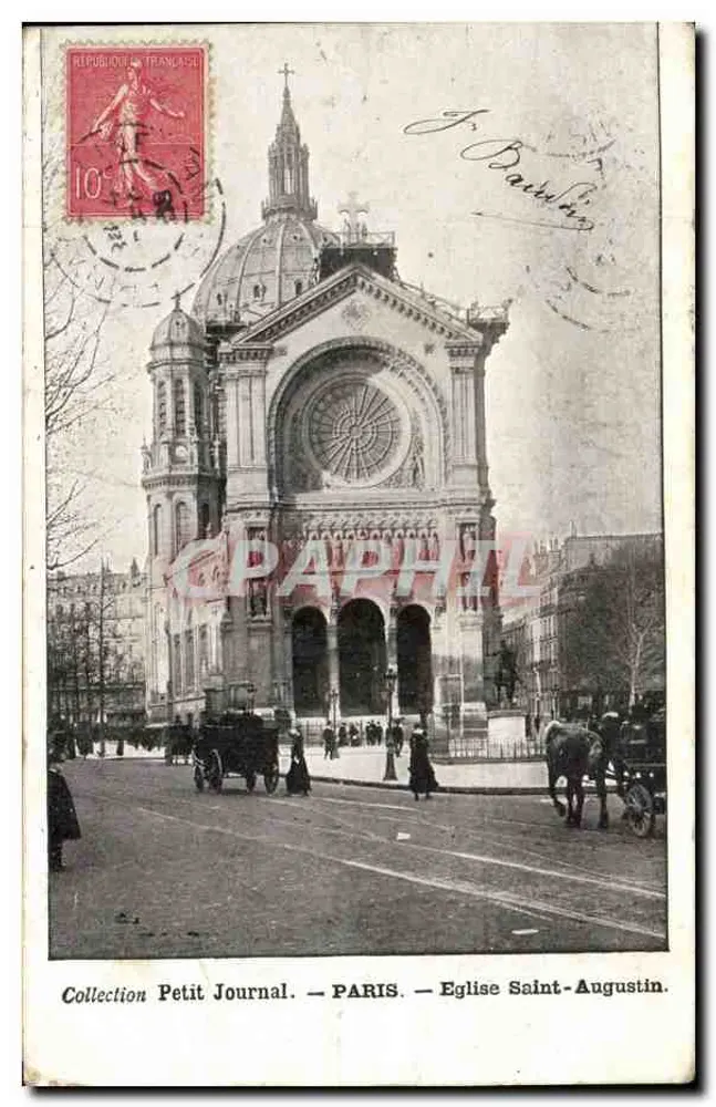 PARIS — Kirche Saint-Augustin — Sammlung Petit Journal - Vorderseite