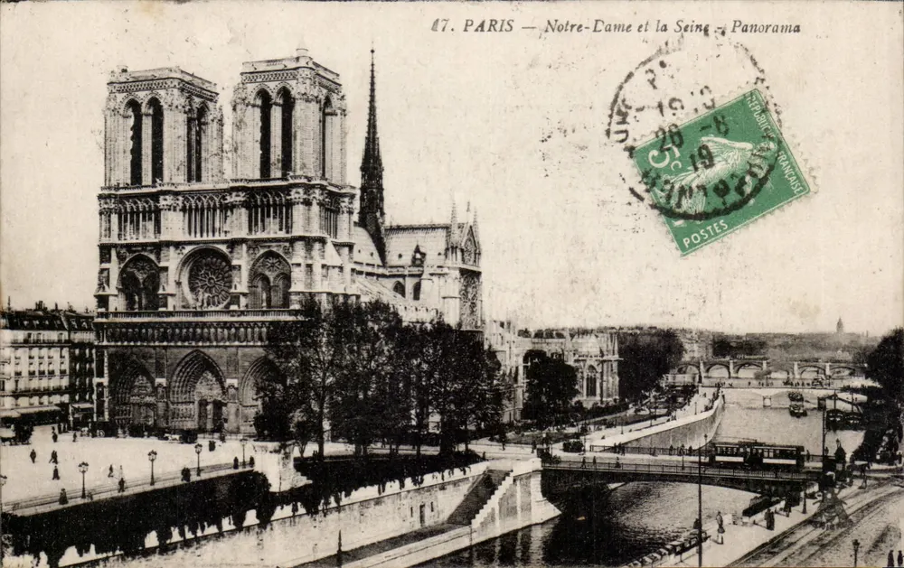 Paris — Notre-Dame und die Seine — Panorama — Verlag Panorama, Nr. 47 - Vorderseite