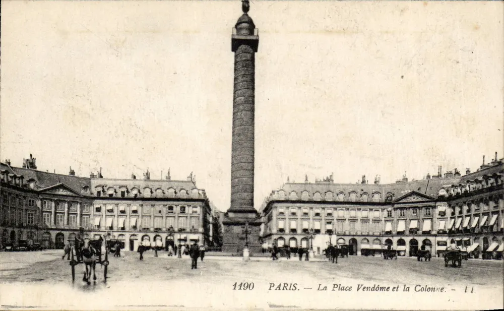 Paris — Die Place Vendôme und die Säule — 1190 - Vorderseite