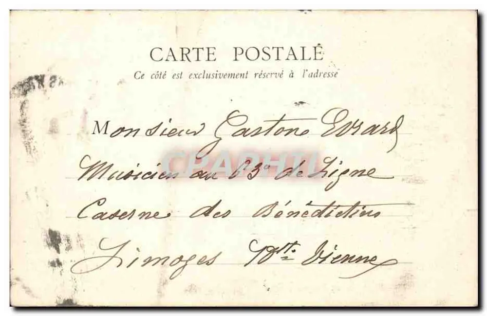 Monumento de Gambetta — Paris — B.F. Paris n°22 - Verso
