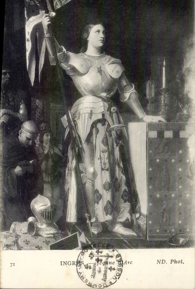 Joana d'Arc — Estátua por Ingres — ND. Fot. (n°71) - Frente