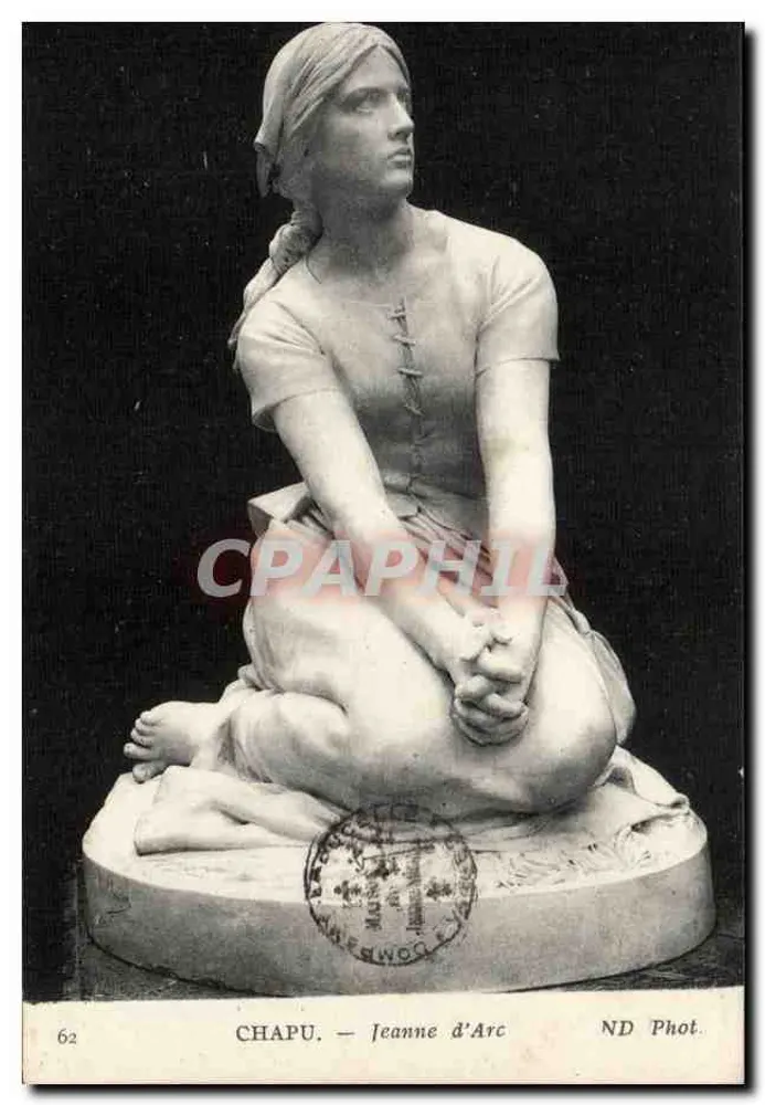 Jeanne d'Arc — Statue von Chapu — ND Phot. - Vorderseite