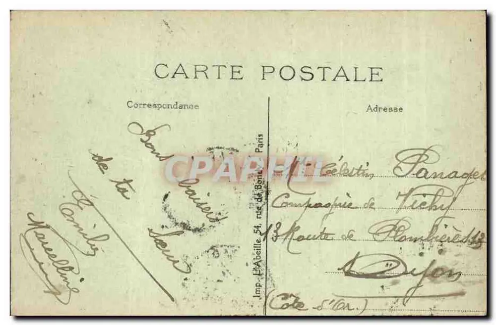 Paris — A Grande Roda e a Torre Eiffel — Imp. L'Abelle, Paris - Verso
