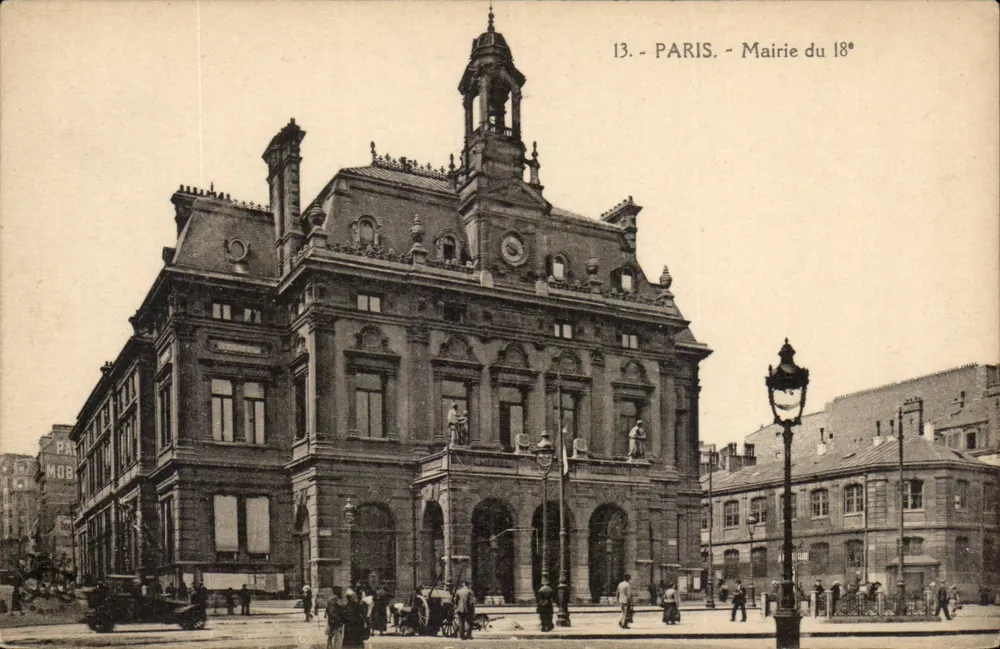 Paris - Prefeitura do 18º - editor 'Phototype Paveille' Paris - Frente
