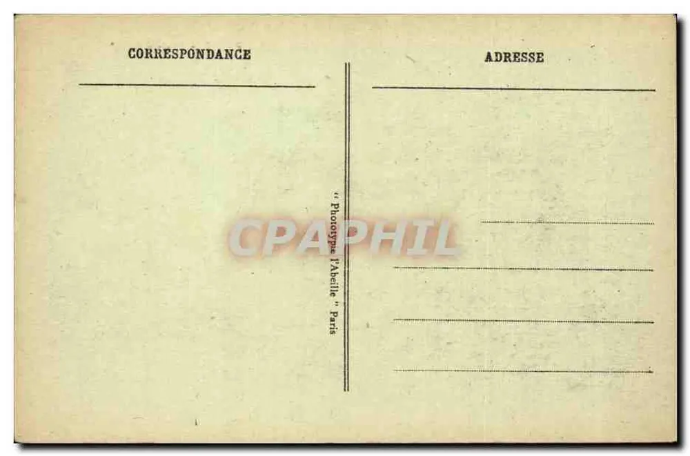 Paris - Prefeitura do 18º - editor 'Phototype Paveille' Paris - Verso