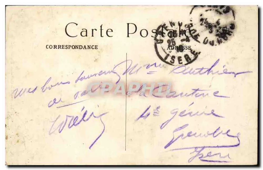Paris — Estátua de Alexandre Dumas filho — M. J. - Verso