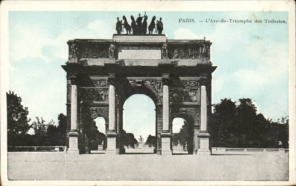 PARIS — L'Arc-de-Triomphe des Tuileries — J.C. PARIS - Voorkant