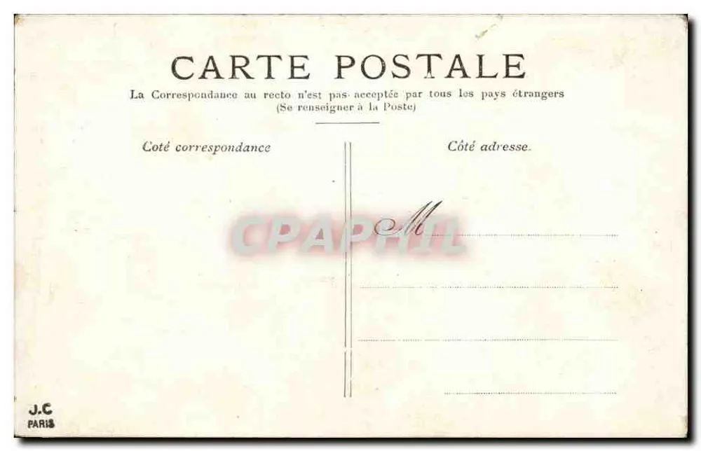 PARIS — L'Arc-de-Triomphe des Tuileries — J.C. PARIS - Achterkant