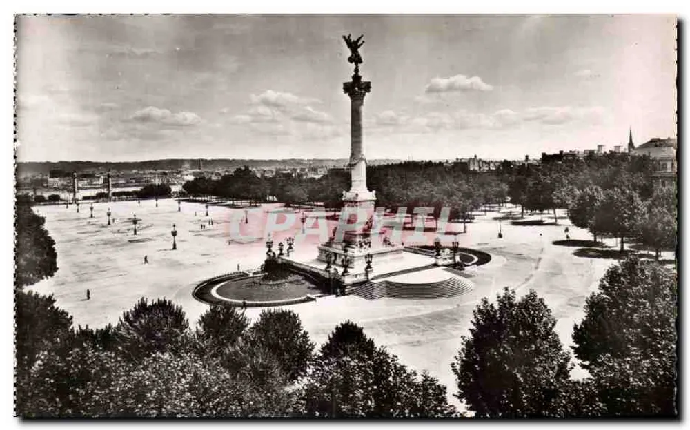 Place des Quinconces — Monument der Girondins — Edition & Cliché BLC Frères — Bordeaux - Vorderseite