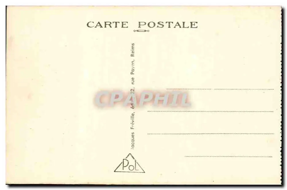 La Pompelle — Die Schützengräben und Eingang zum Fort — n°425 - Rückseite