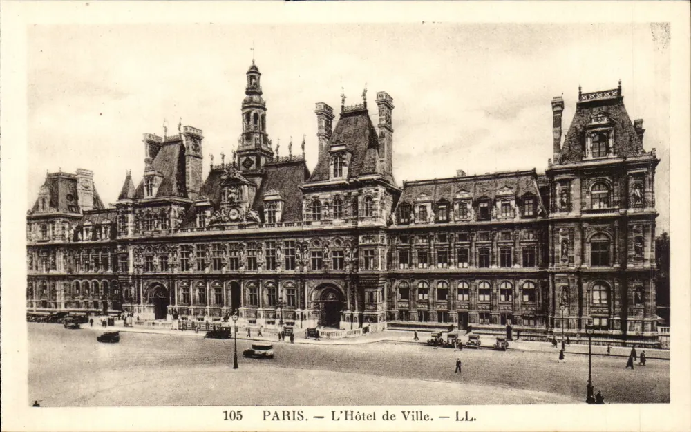 PARIS — O Hotel de Ville — LL. — n° 105 - Frente