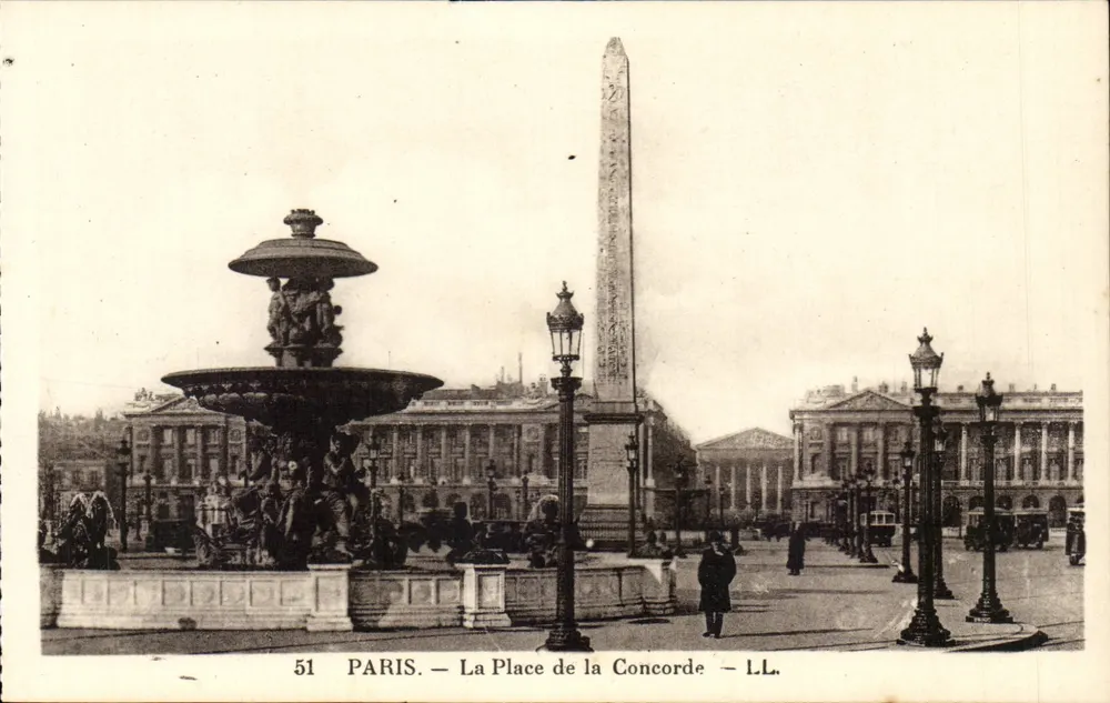 Paris — A Praça da Concorde — L.L. n°51 - Frente