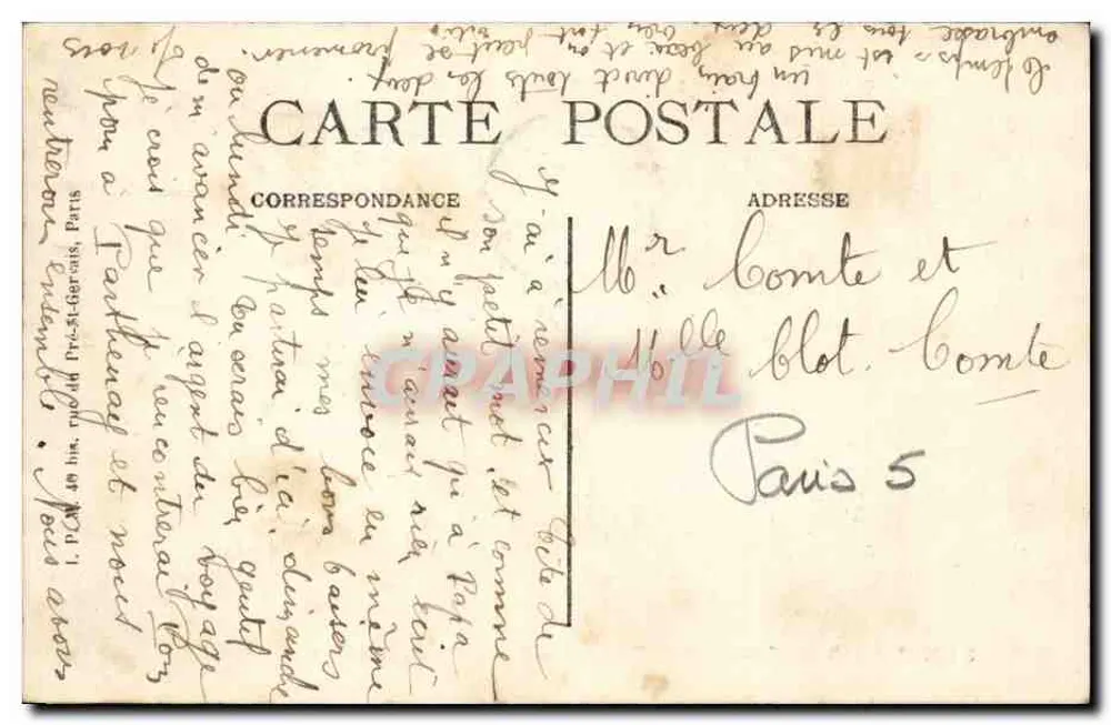 Paris - Jardin des Plantes - Der Große Vogelhaus —n°319 - Rückseite