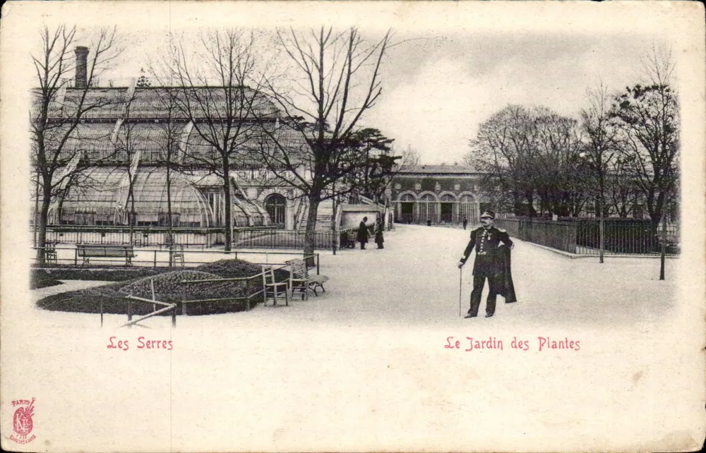 Die Gewächshäuser — Der Jardin des Plantes — Paris - Vorderseite