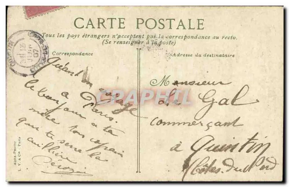 Jardin des Plantes, Les Pelicans — Verlag L.V. & Cie, Paris - Rückseite