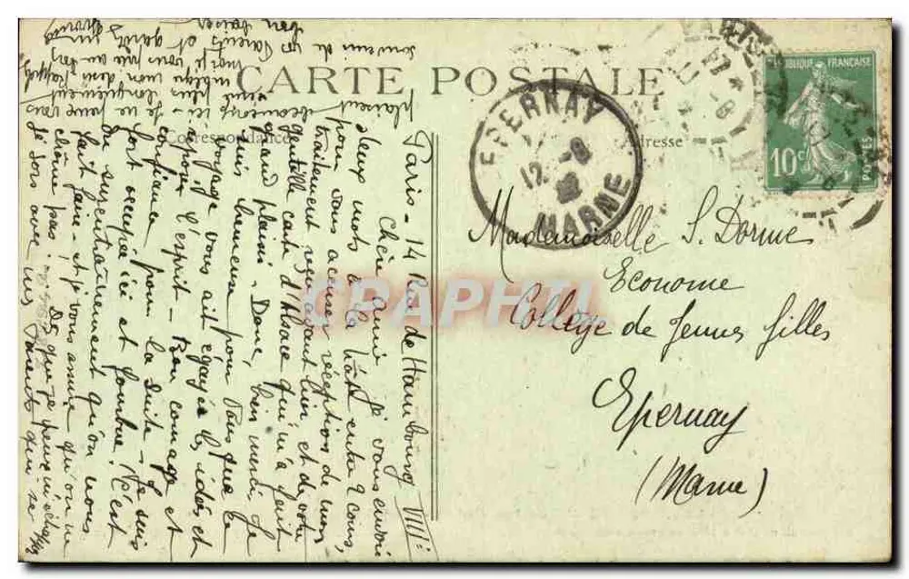 Paris - Les Invalides - Grab von Napoleon I - Verlag B.D. n°4434 - Rückseite