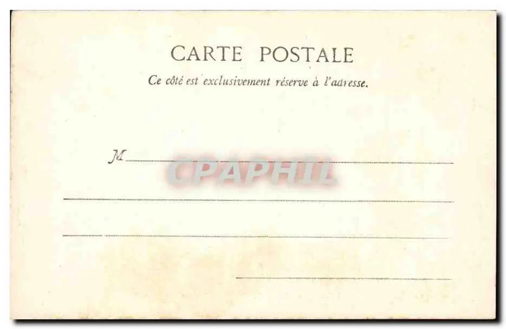 Paris - Praça da República — estátua central, trams, hotel Miter - Verso