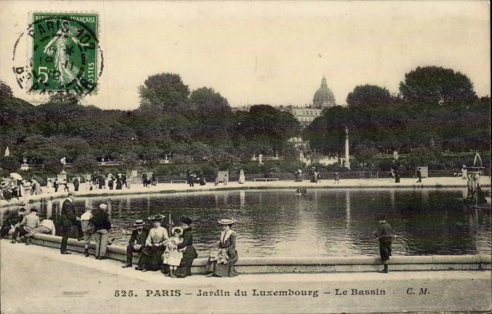 PARIS — Luxembourg-Garten — Der See — C.M. — n°525 - Vorderseite