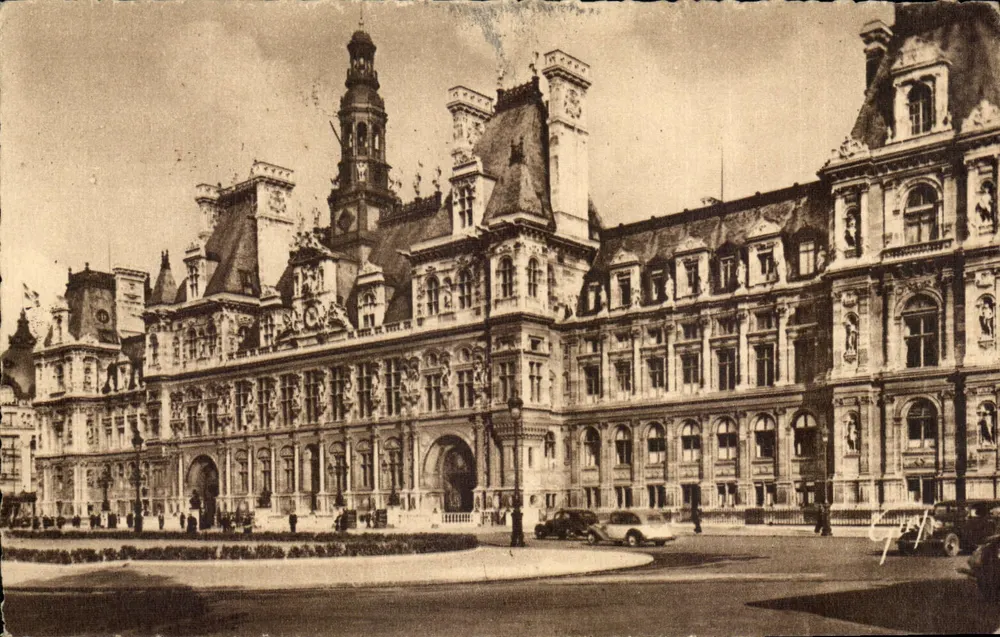 O Hotel de Ville — Paris — Edições de Arte GUY - Frente