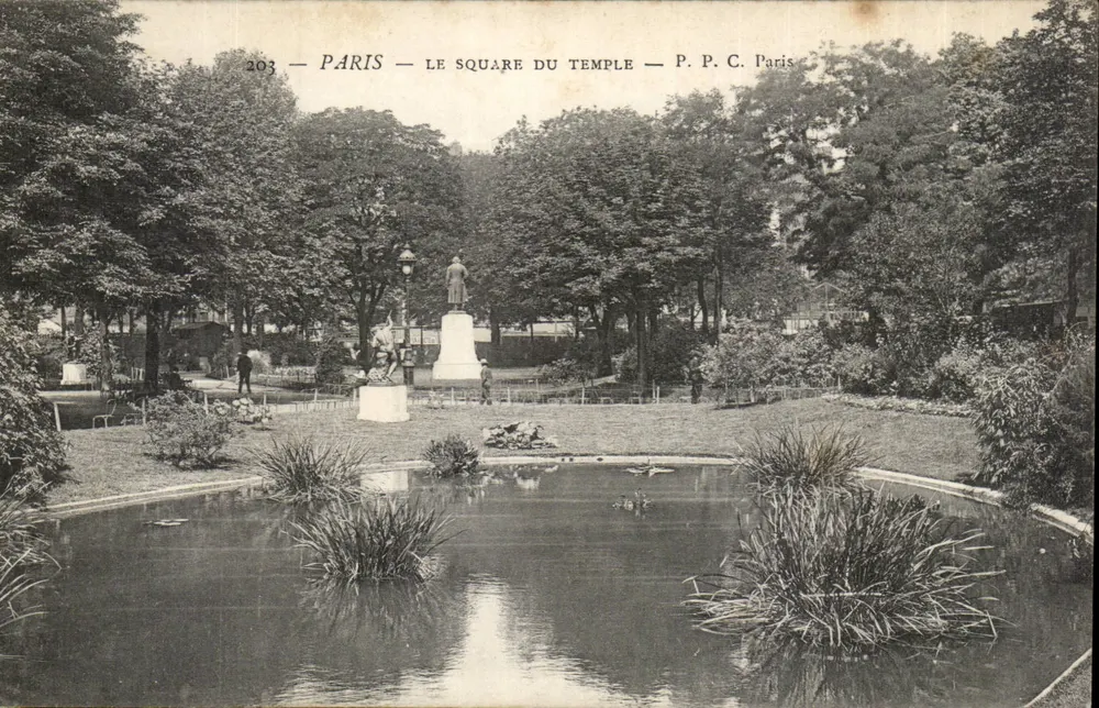 Paris — Square du Temple — P.P.C. Paris - Frente