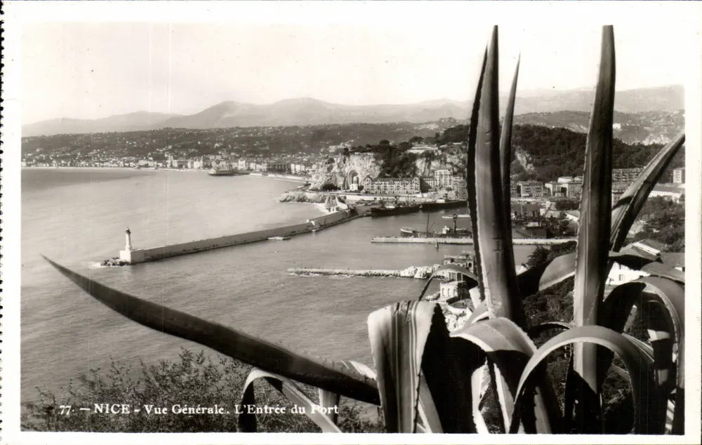 NICE - Vista Geral. A Entrada do Porto - Frente