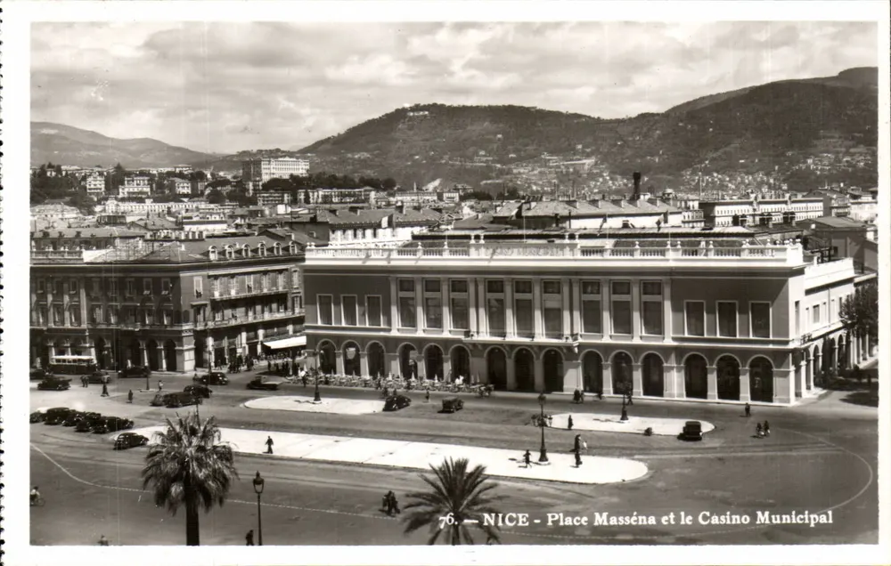 Nice - Place Masséna und das Municipale Casino — 76 — Editions S. I. C. A. St-Lambert (A. M.) - Vorderseite