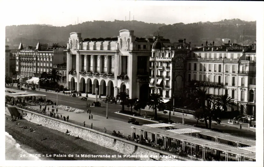 Nice - Das Palast der Mittelmeeres und die Promenade des Anglais — Editions S.I.C.A., Av. Saint-Louis, Nice - Vorderseite