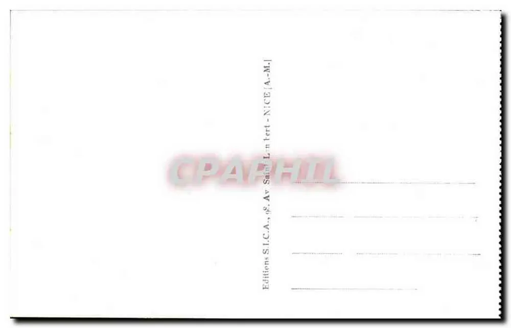 Nice - Das Palast der Mittelmeeres und die Promenade des Anglais — Editions S.I.C.A., Av. Saint-Louis, Nice - Rückseite