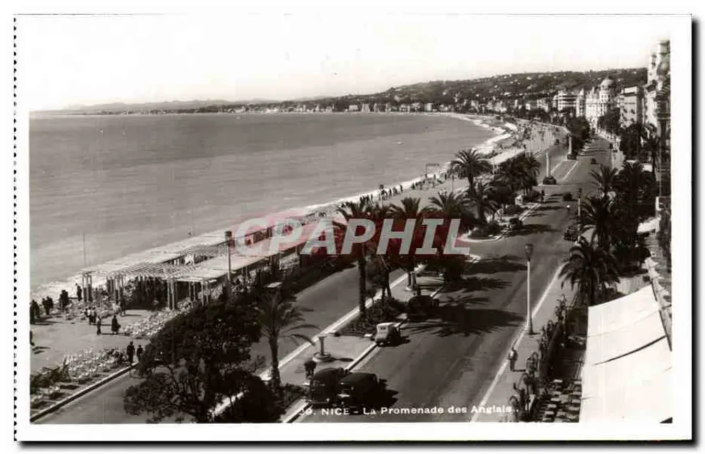 NICE - A Promenade dos Ingleses — vista tirada do Hotel Rhul — Edições S.I.C.A. - Frente