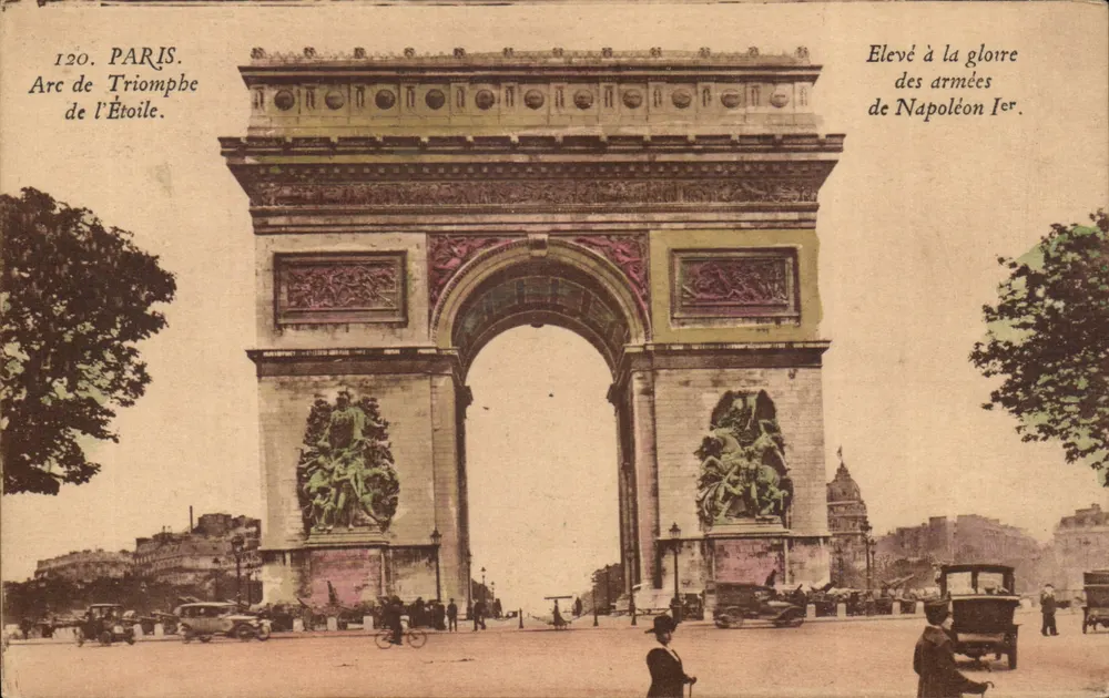 Paris — Arco da Triunfo da Estrela — Editor Paris Faubourgs, n°120 - Frente