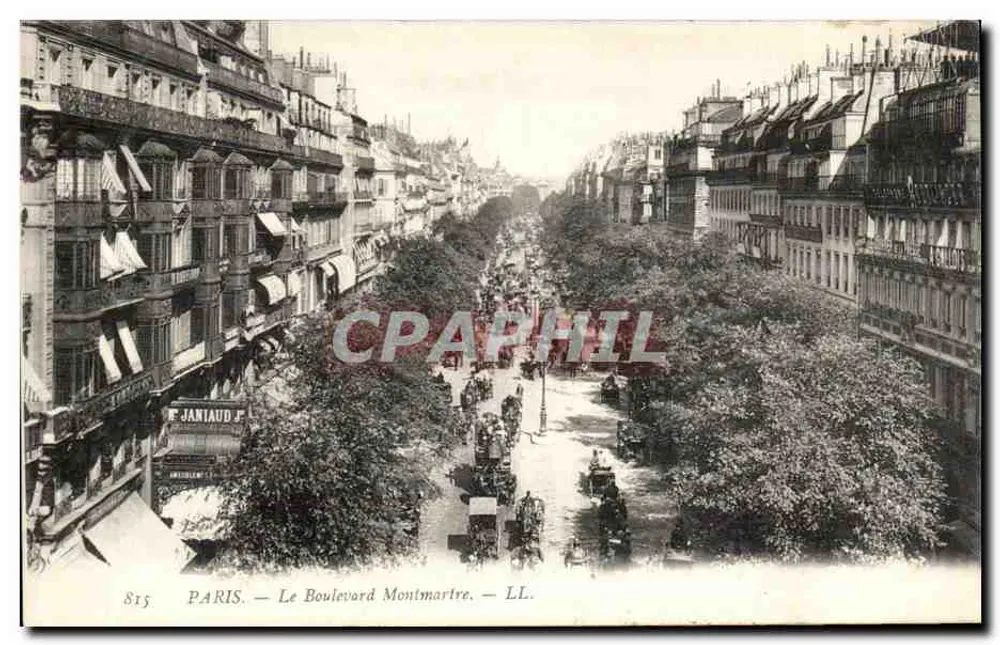 Paris — O Boulevard Montmartre — Janiaud F. — LL. — n°815 - Frente