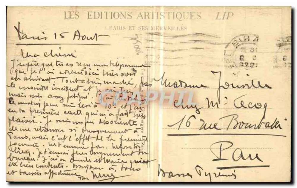 PARIS - Panorama dos Oito Pontes — LIP — n°31 - Verso