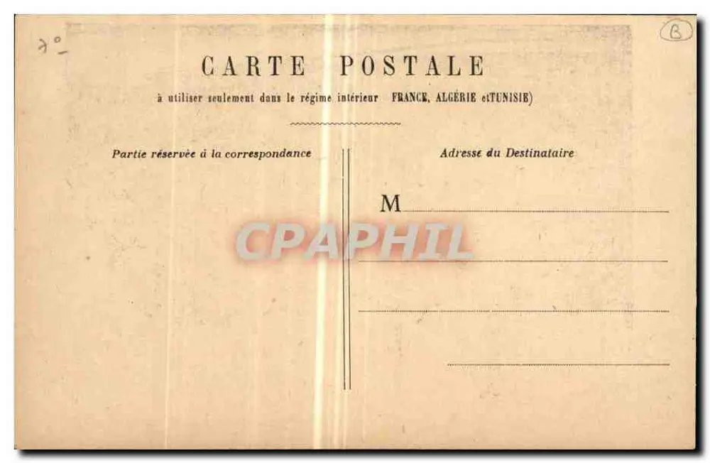 PARIS - Palácio da Legião de Honra — vista arquitetônica com detalhes da fachada e telhado - Verso