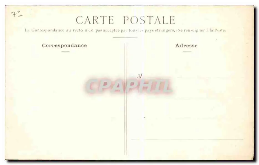 Paris - Câmara dos Deputados — vista do edifício com colunatas e estátuas — P. Marmuse, Paris - Verso