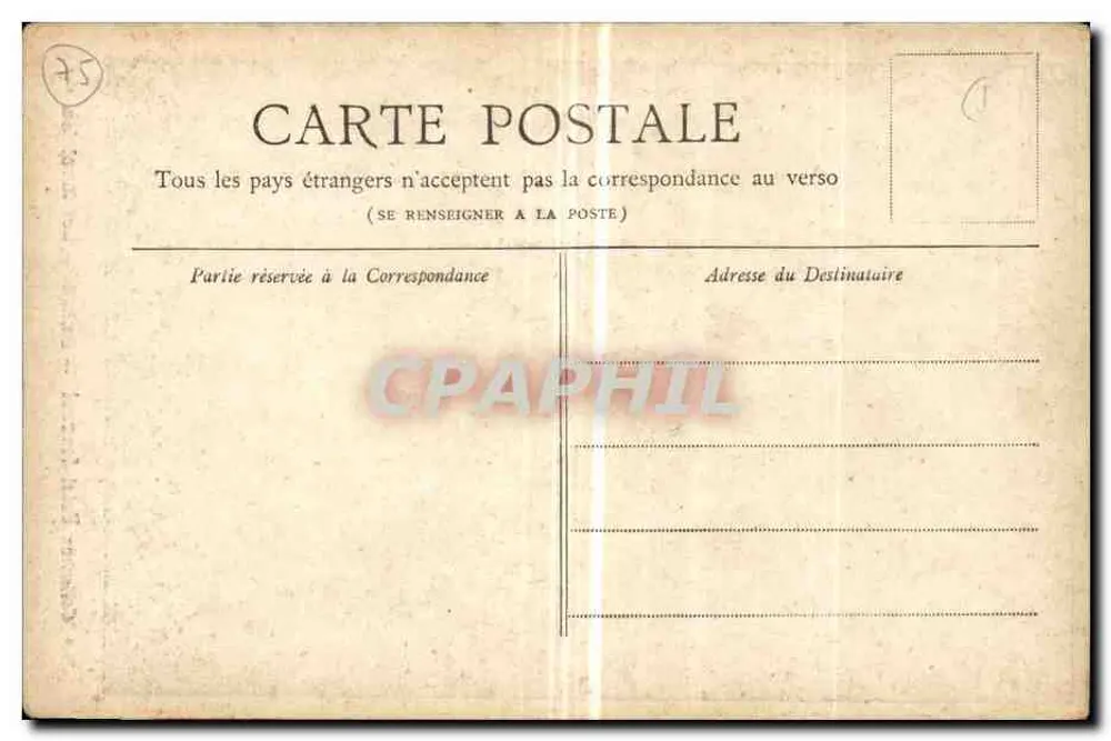 Paris — Les Invalides — Coleção Petit Journal - Verso