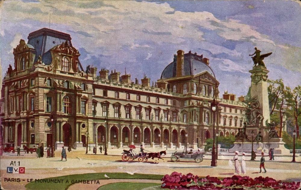 Paris - Der Gambetta-Monument — L.V.G. n° A°1 - Vorderseite