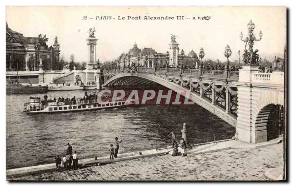 Paris - O Pont Alexandre III — B.F. — n°32 - Frente