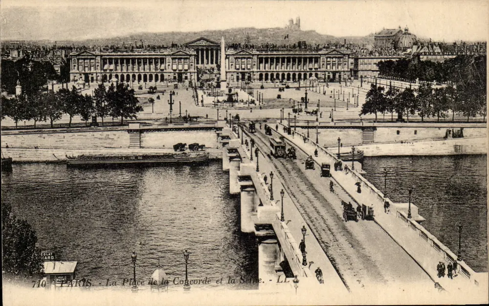 Paris - La Place de la Concorde et la Seine — Coly & Chuard, n°710 - Recto