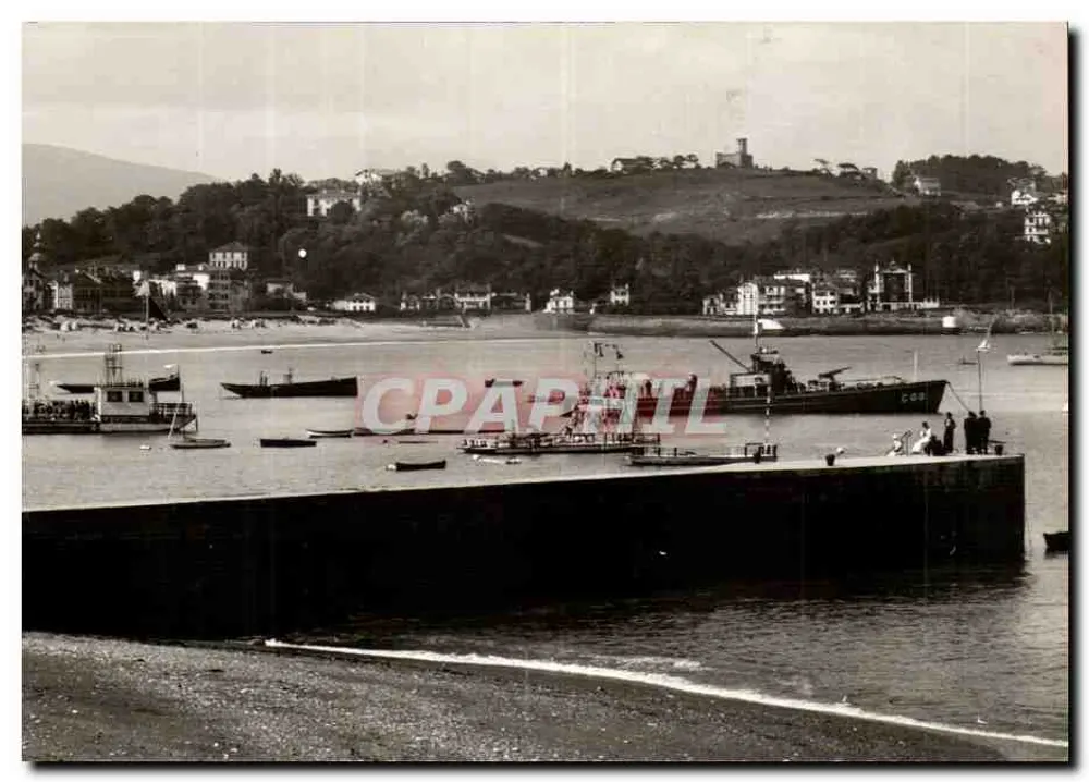 Saint-Jean-de-Luz — A baía e a colina de Ciboure — Edições d'Art Bérousse, Biarritz - Frente