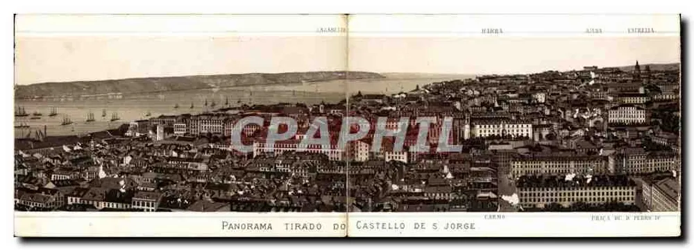 Panorama tirado do Castello de S Jorge — Porto — éditeur J. A. Jacas - Recto