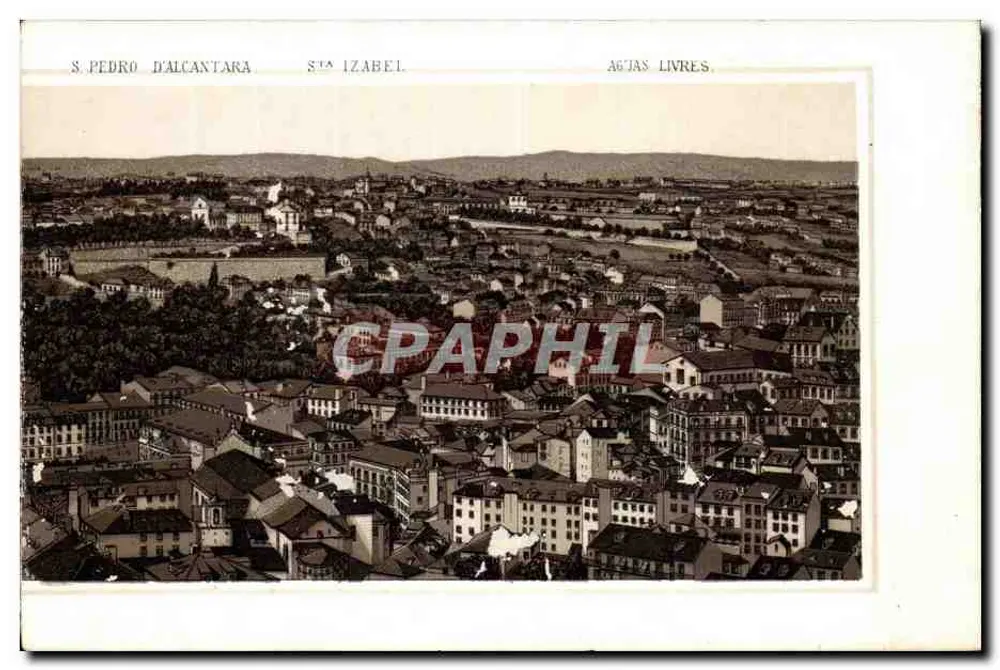 Luftbild von S. Pedro d'Alcântara, Sta. Izabel und Águas Livres — Seriennummer nicht sichtbar - Vorderseite