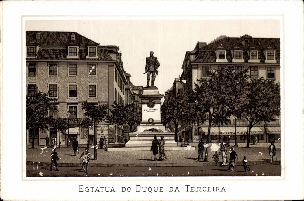 Statue du duc de Terceira — Lisbonne — éditeur non identifié, n° de série non visible - Recto