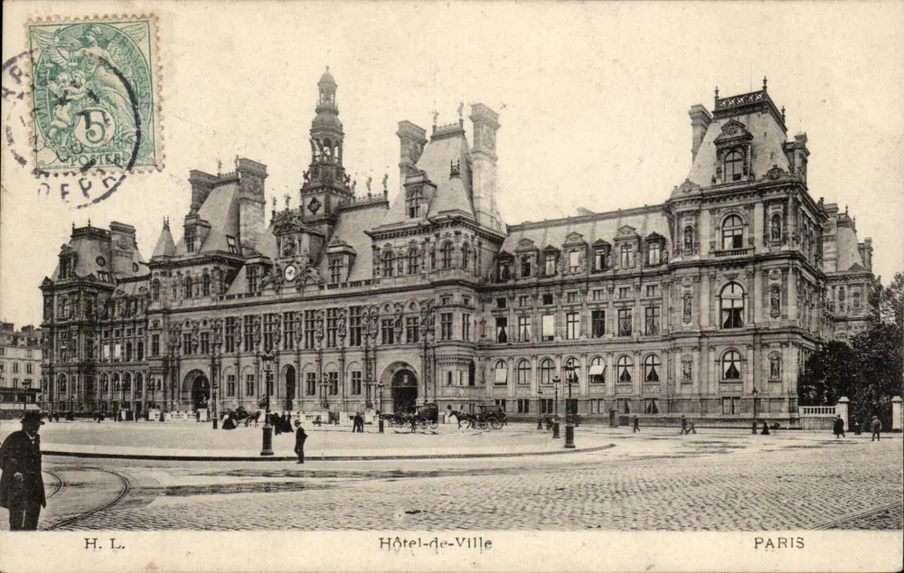 Hôtel-de-Ville — Paris — H.L. n° 100 - Frente